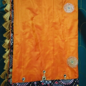 Designer Mix Paat Mekhela Sador (Applique- Dupatta Work, Ready to wear)