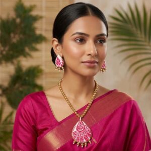 Jayaska Bohagi Teardrop Gamocha Set