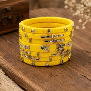 Jayaska Stylish Cotton Thread Bangles for Women