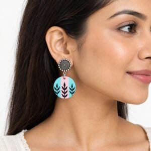 Hand painted Drop Earring (Boho Style)